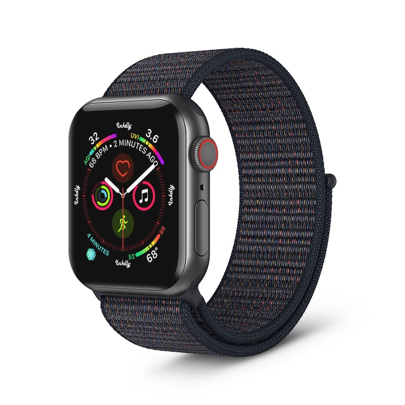 Apple Watch Sports Loop Band Replacement Strap 38MM/40MM/41MM Black