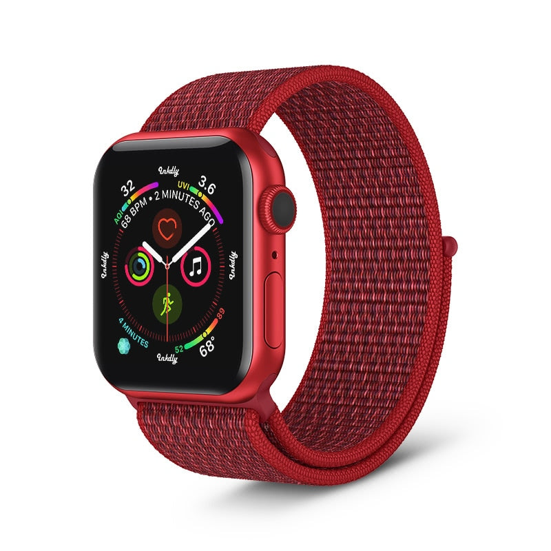 Apple Watch Sports Loop Band Replacement Strap 38MM/40MM/41MM Red