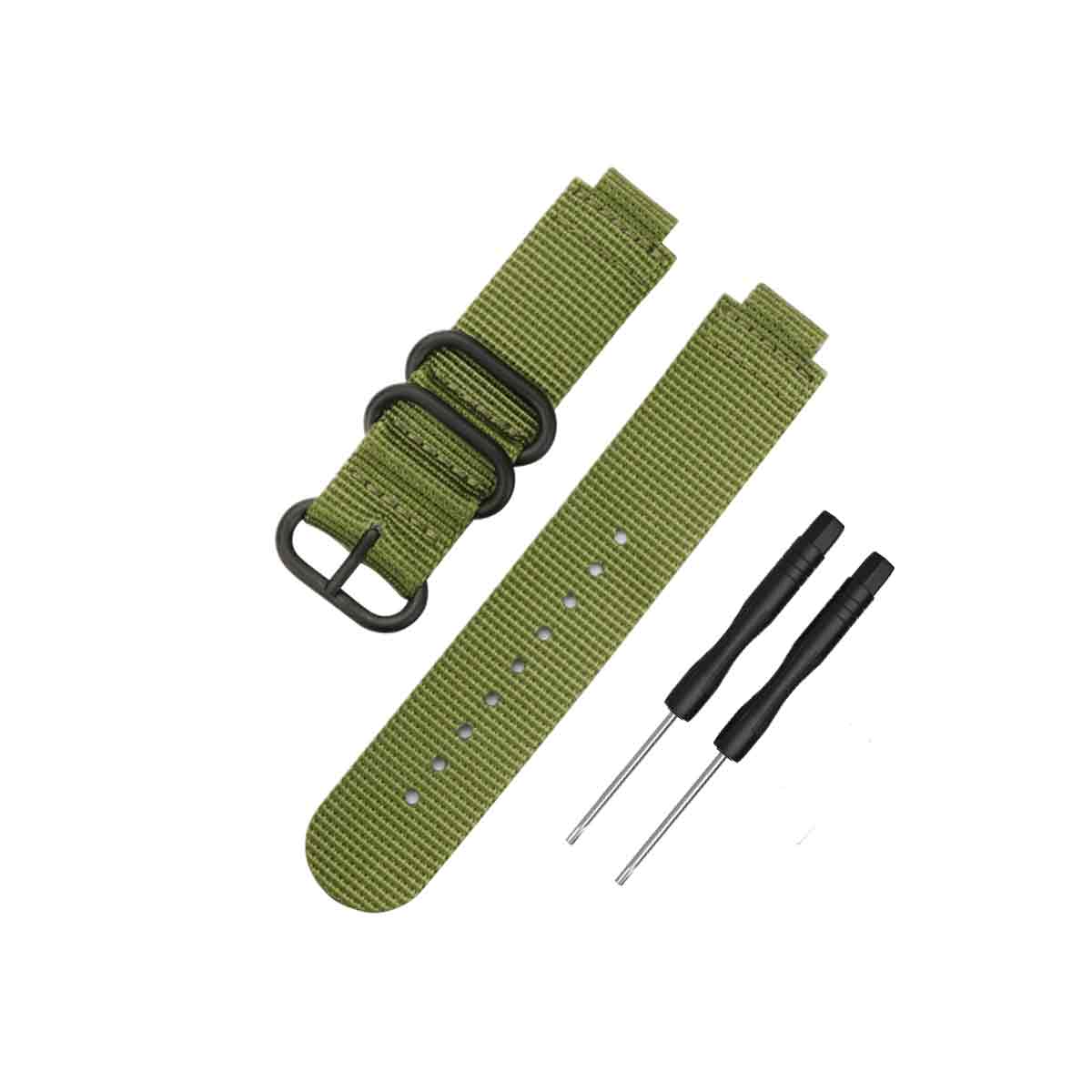 NATO Garmin Forerunner 230/235/630/220/620/735 Replacement Bands Army Green