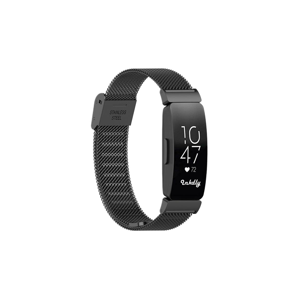 Milanese Fitbit Inspire & Inspire HR Band Replacement Quick Release Black Night