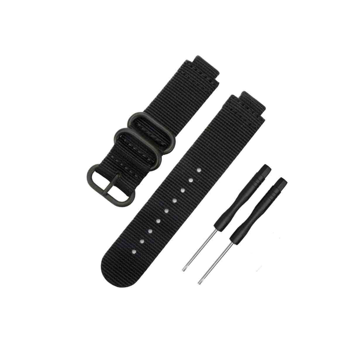 NATO Garmin Forerunner 230/235/630/220/620/735 Replacement Bands Black