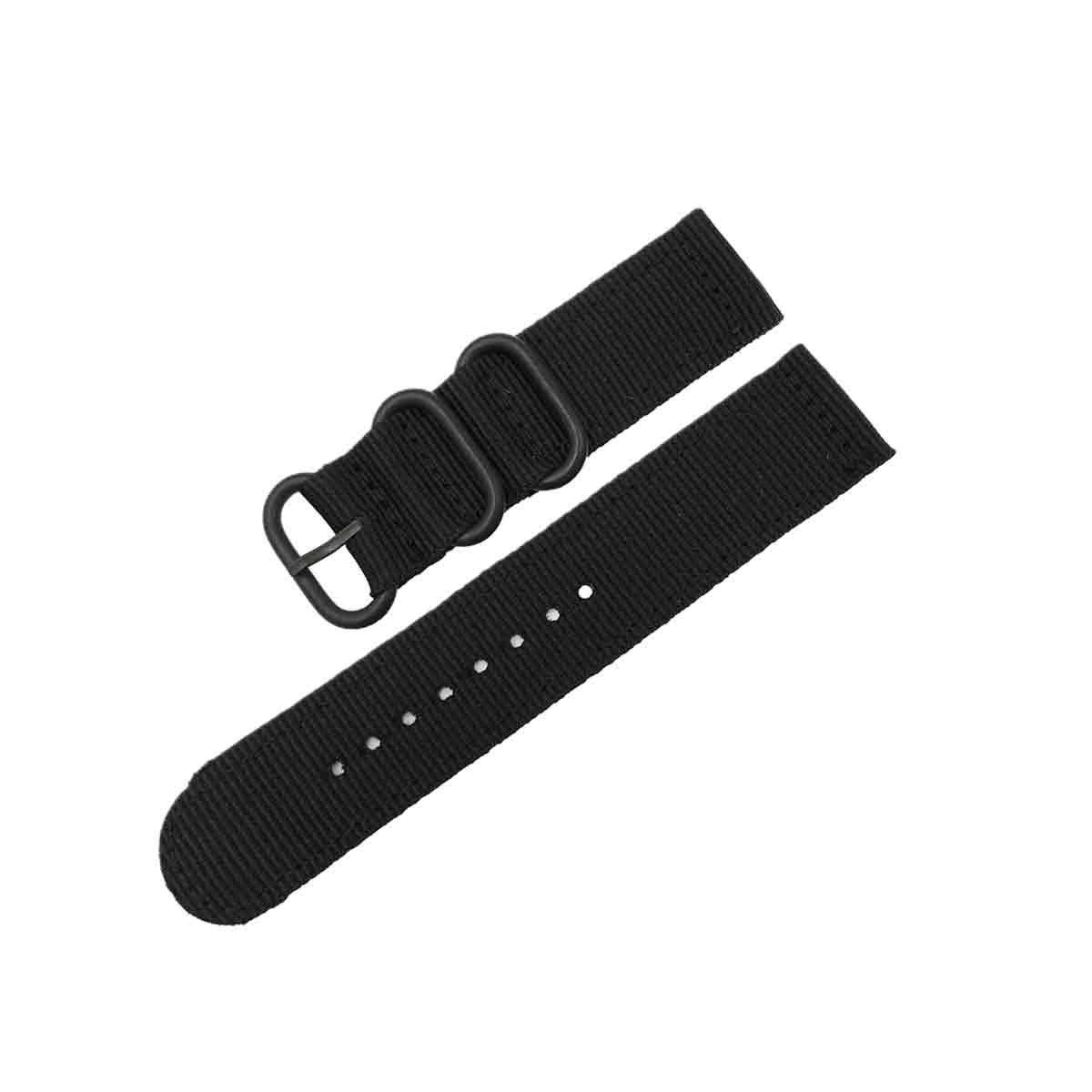 NATO Garmin Fenix 5S & 5S Plus Replacement Bands (20mm) Black