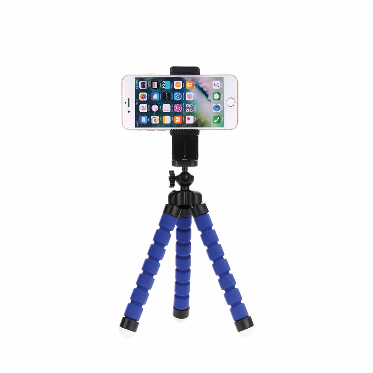 Mini Flexible Camera iPhone & Phone Tripod Blue