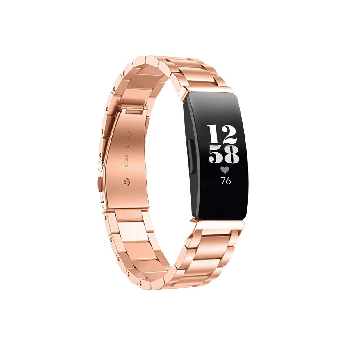 Boss Fitbit Inspire & Inspire HR Band Replacement Stainless Link Rose Gold