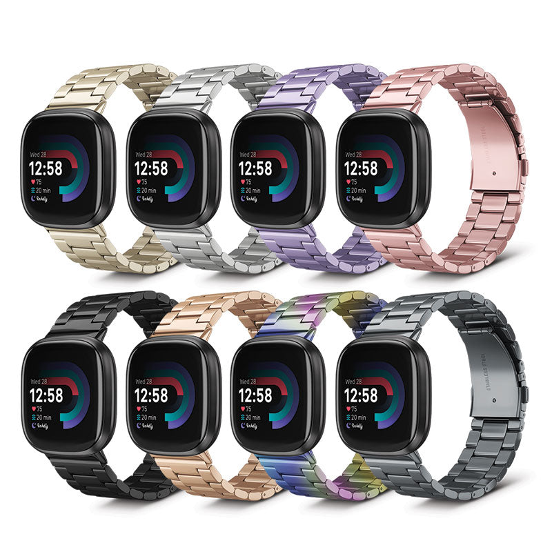 Premium Stainless Link Band for Fitbit Versa Sense – Mobile Mob