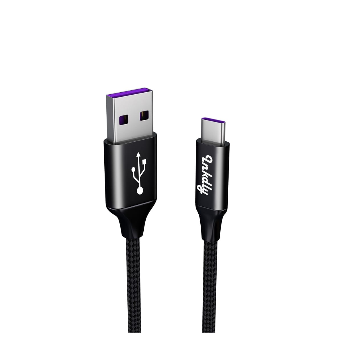 5A Ultra Fast Charging USB-C Cable 25cm 2-Pack