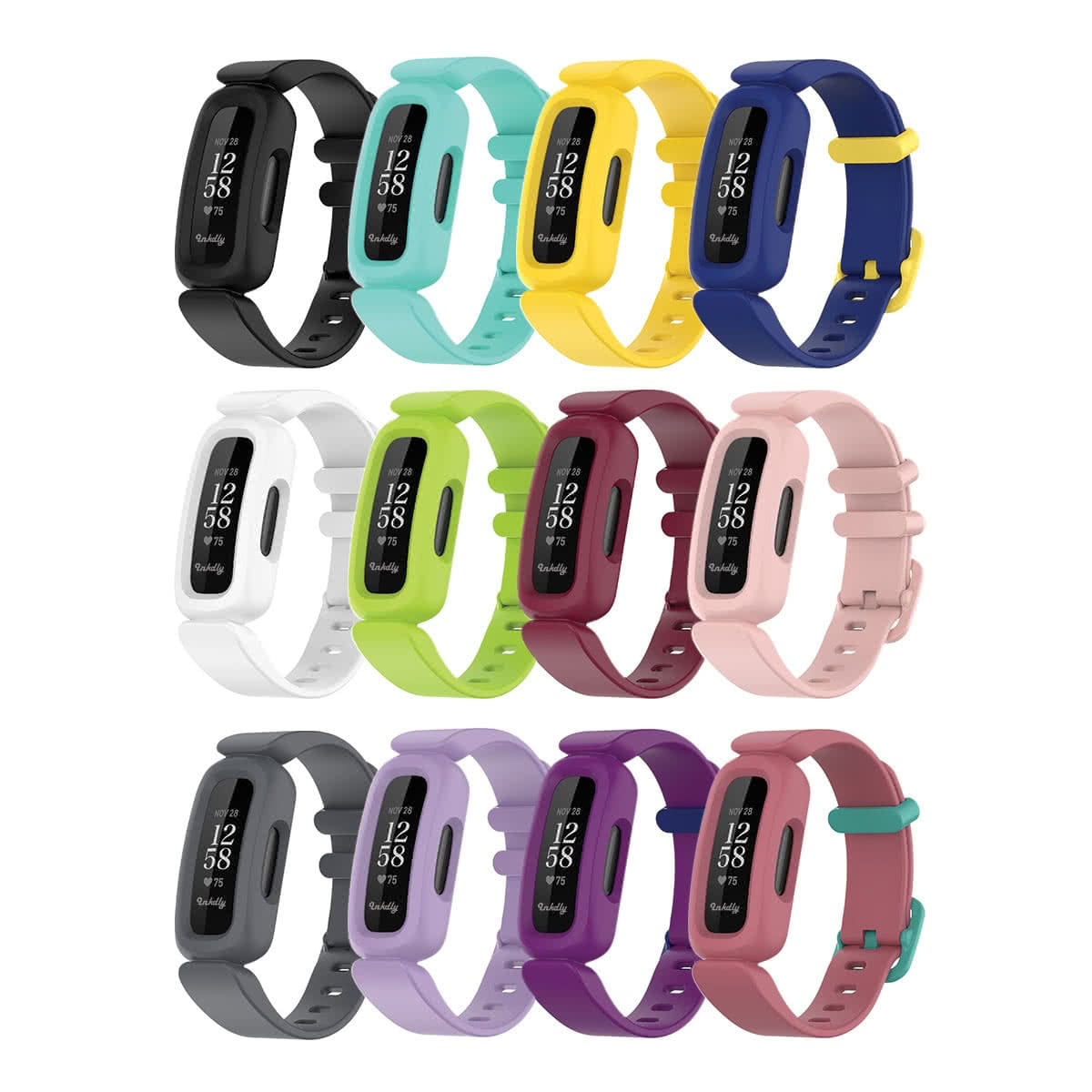 Fitbit Ace 3 Bands Replacement Straps with Buckle (Kids size)