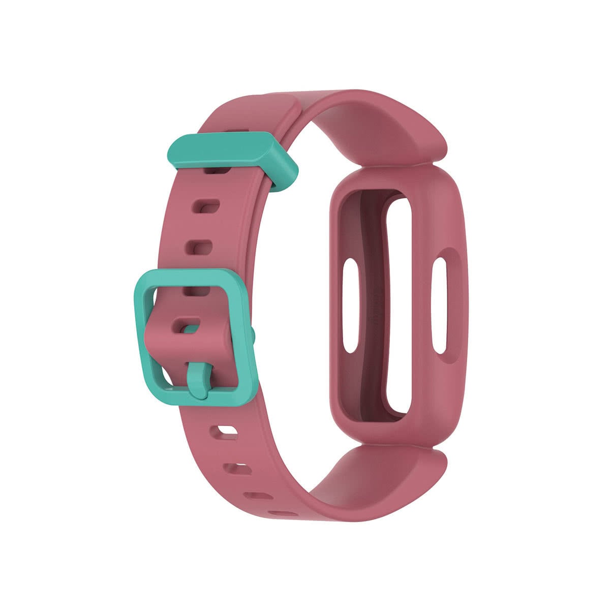 Fitbit Ace 3 Bands Replacement Straps with Buckle (Kids size) Watermelon + Green Buckle