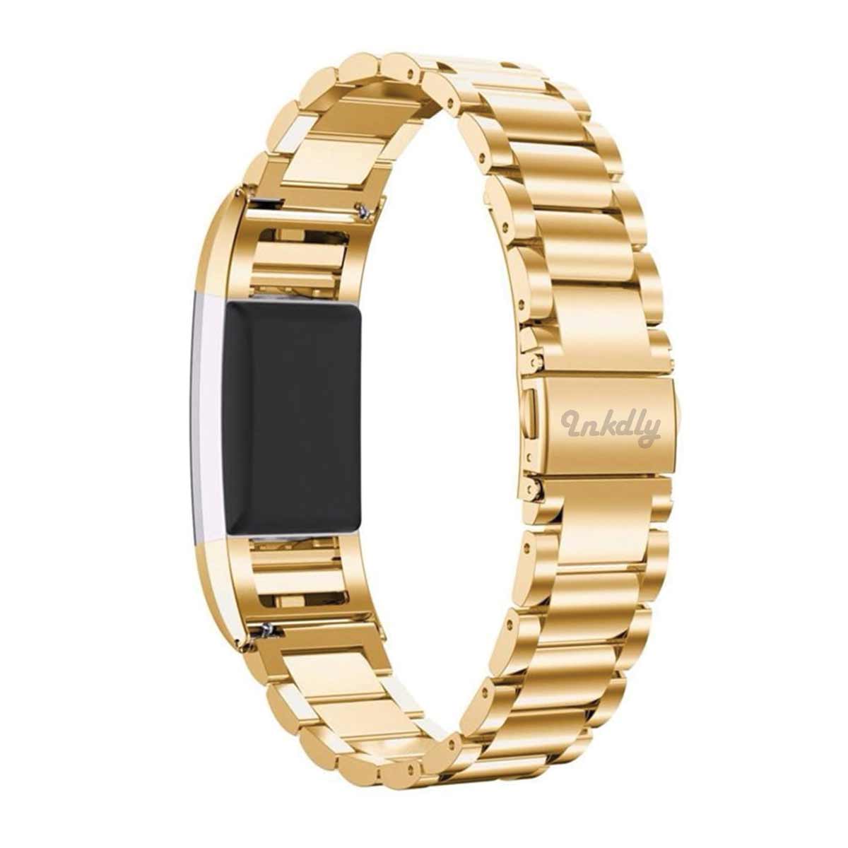 Boss Fitbit Charge 2 Replacement Band Stainless Link Gold Honour