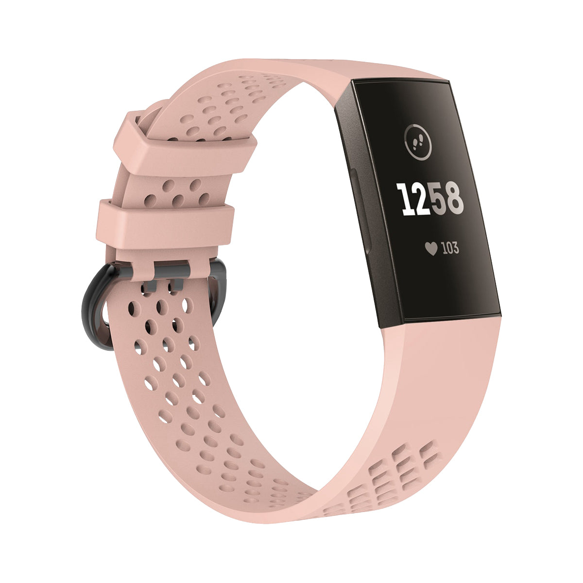 AirVent Fitbit Charge 3 & Charge 4 Bands Replacement Sports Strap Small Light Pink