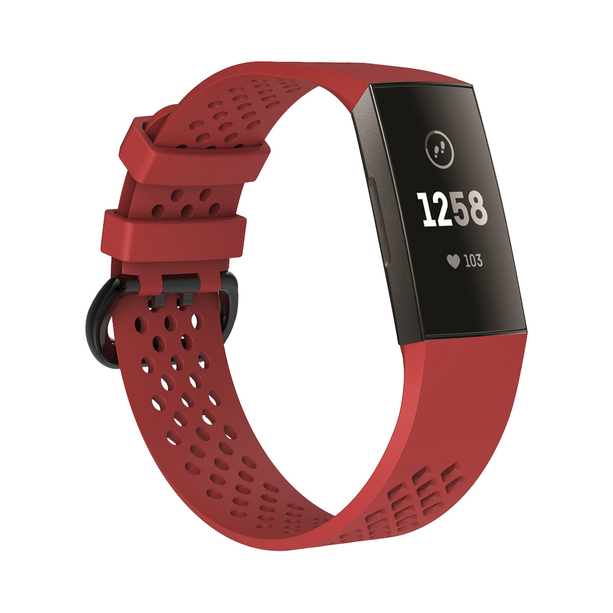 AirVent Fitbit Charge 3 & Charge 4 Bands Replacement Sports Strap Small Red