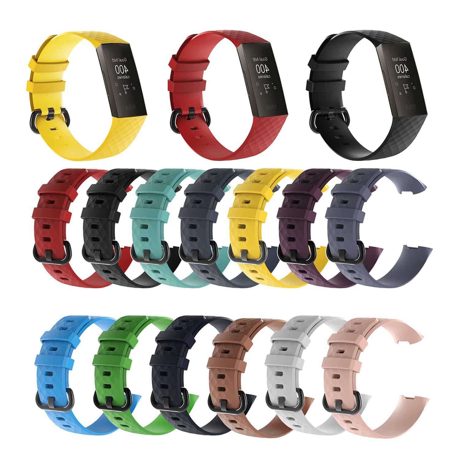 For Fitbit Charge 4 Sport Band Bracelet Charge 3 SE Silicone Strap