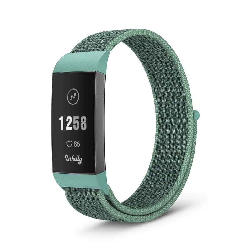Sports Loop Fitbit Charge 3 & Charge 4 Band Replacement Strap Blue Sea