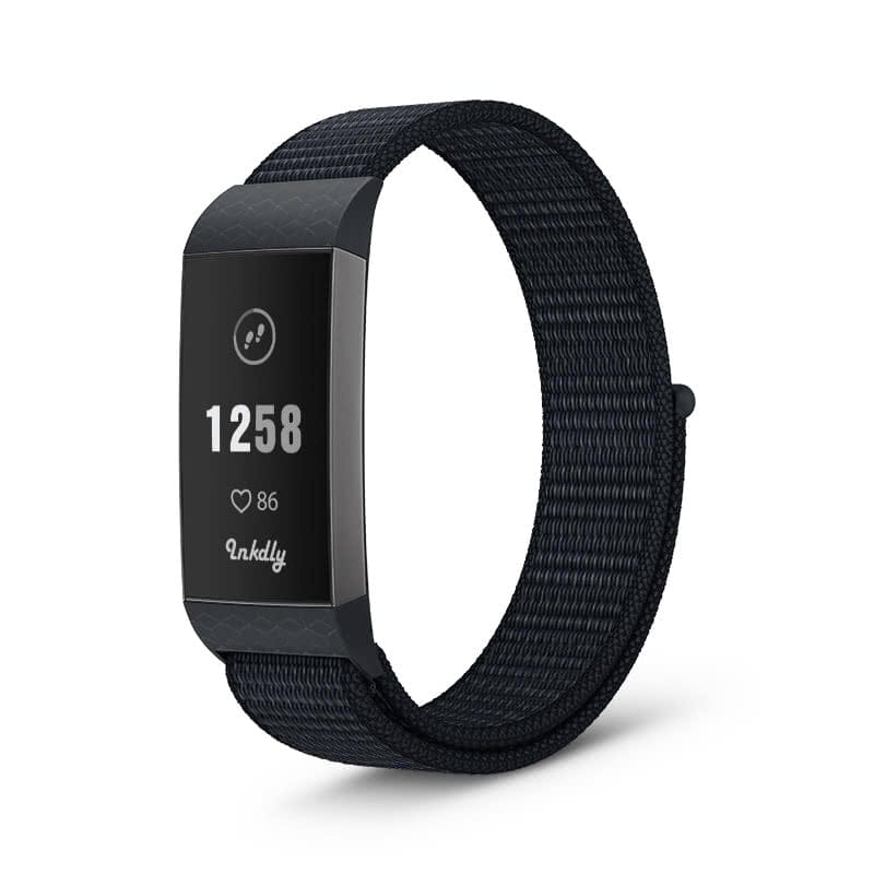 Sports Loop Fitbit Charge 3 & Charge 4 Band Replacement Strap Black