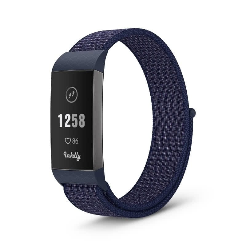 Sports Loop Fitbit Charge 3 & Charge 4 Band Replacement Strap Indigo