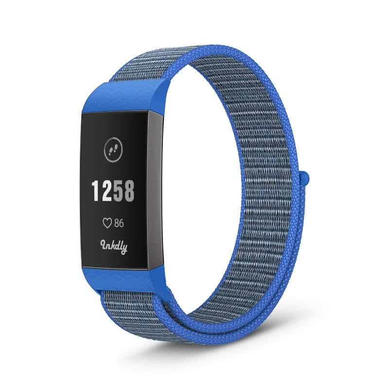 Sports Loop Fitbit Charge 3 & Charge 4 Band Replacement Strap Lake Blue