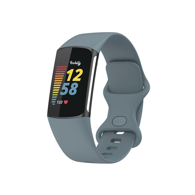 Fitbit Charge 5 Bands Replacement Straps Small Steel Blue