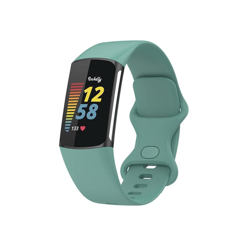Fitbit Charge 5 Bands Replacement Straps Small Pine Needle Green