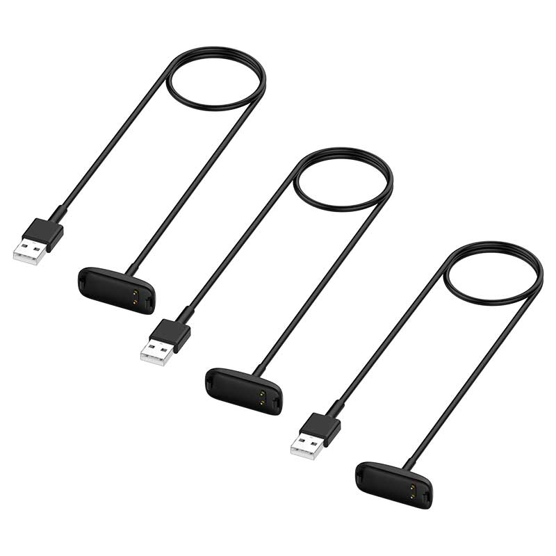Fitbit Inspire 3 Charger Cable Replacement 30cm 3-Pack