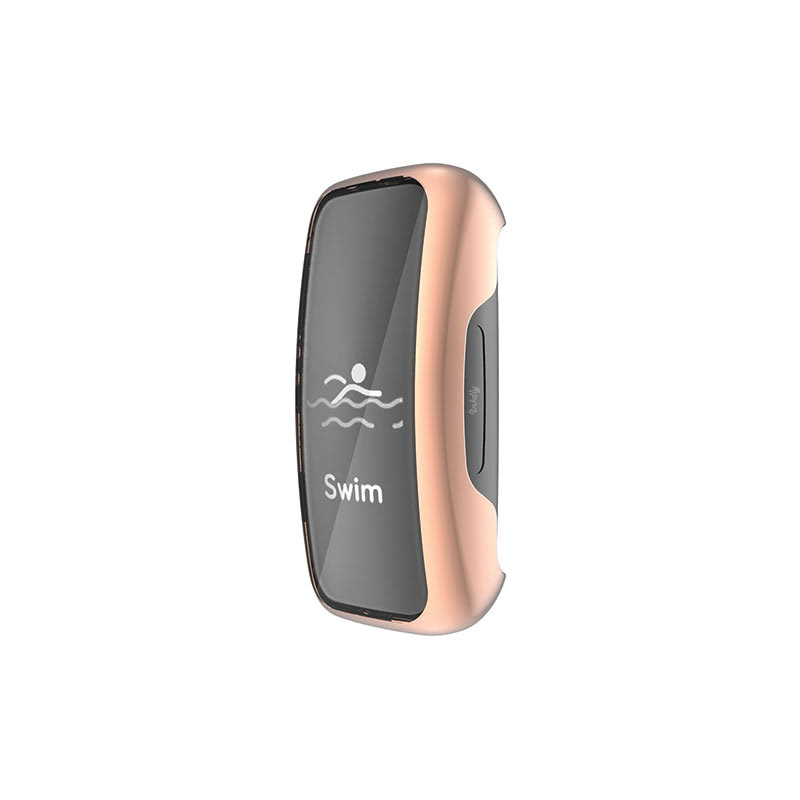 Slimfit Fitbit Inspire 3 Protective Case & Screen Protector Rose Gold