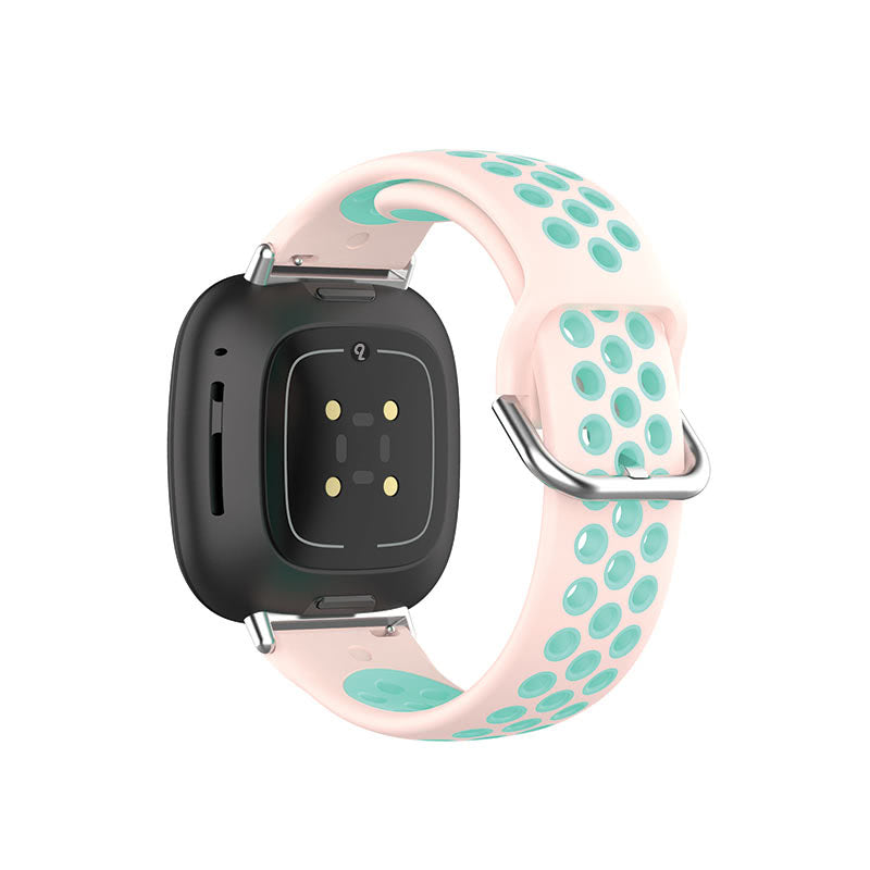 AirVent Fitbit Versa 3 & Sense Sports Bands Pink + Teal Vents