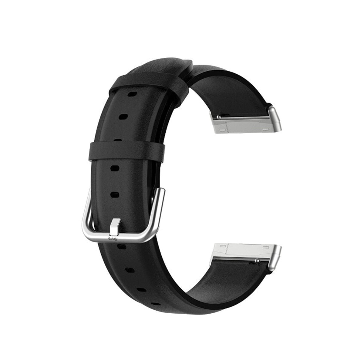 Leather Fitbit Versa 3 & Sense Band Replacement Strap Black