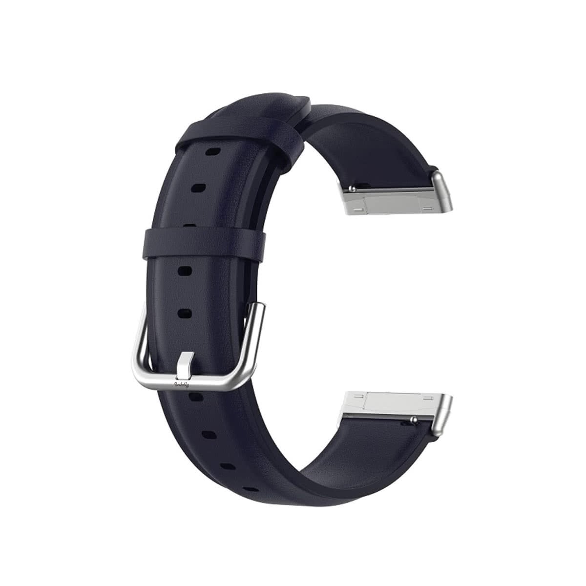 Leather Fitbit Versa 3 & Sense Band Replacement Strap Navy