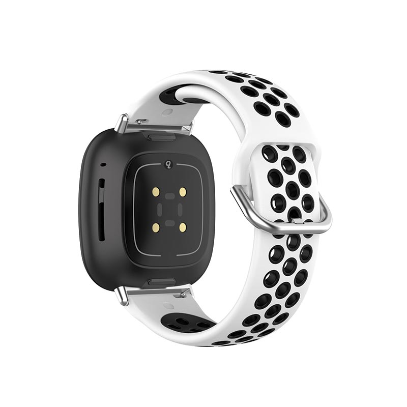 AirVent Fitbit Versa 3 & Sense Sports Bands White + Black Vents