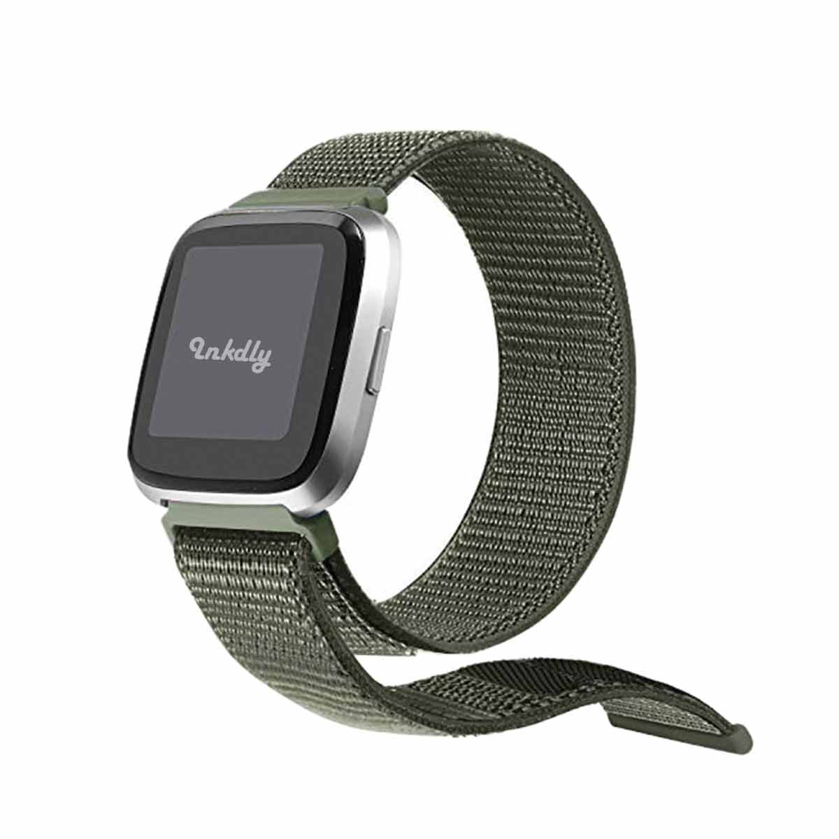 Sports Loop Fitbit Versa & Versa 2 Band Replacement Strap Army Green