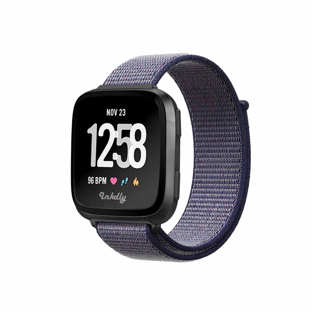 Sports Loop Fitbit Versa & Versa 2 Band Replacement Strap Midnight Blue  