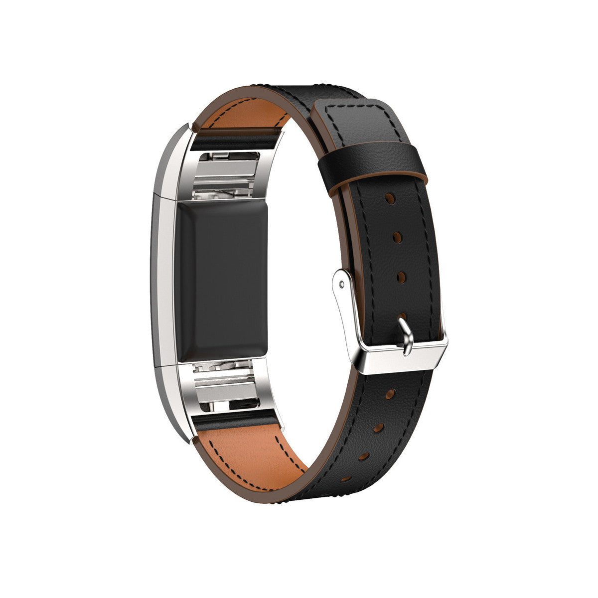 Leather Fitbit Charge 2 Band Replacement Strap with Stainless Buckle