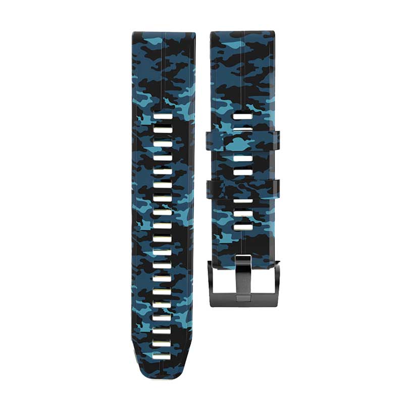 Garmin Band Replacement Straps with Quick Change (26mm) Camo Blue