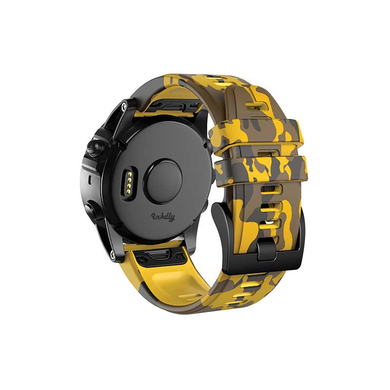 Garmin Band Replacement Straps with Quick Change (26mm) Camo Yellow