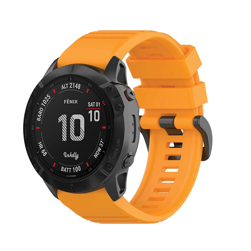Tankd Garmin Fenix 6X Pro Bands Replacement Straps (26mm) Amber Yellow
