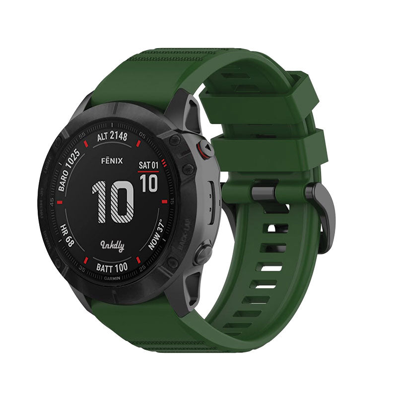 Tankd Garmin Fenix 6X Pro Bands Replacement Straps (26mm) Army Green