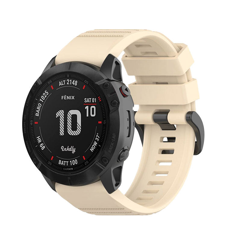 Tankd Garmin Fenix 6X Pro Bands Replacement Straps (26mm) Beige