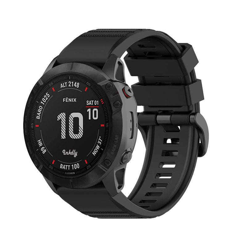 Tankd Garmin Fenix 6X Pro Bands Replacement Straps (26mm) Black