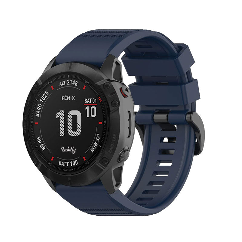 Tankd Garmin Fenix 6X Pro Bands Replacement Straps (26mm) Dark Blue