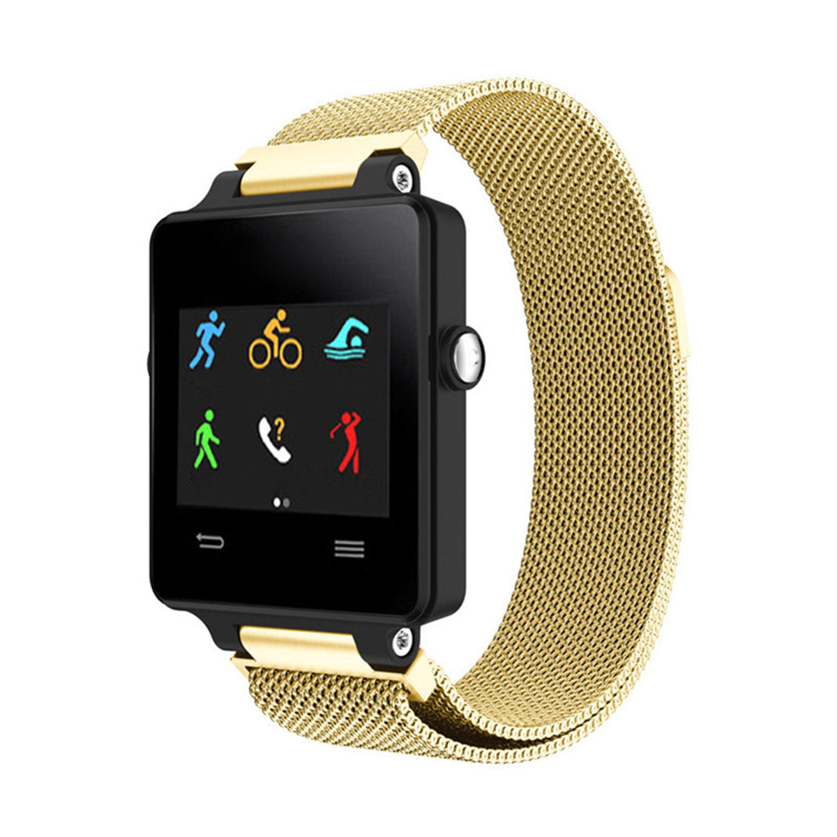 Milanese Garmin Vivoactive Band Replacement Magnetic Lock Gold Honour  