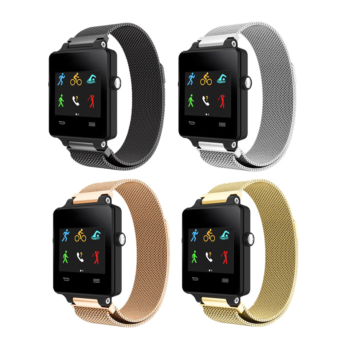 Milanese Garmin Vivoactive Band Replacement Magnetic Lock