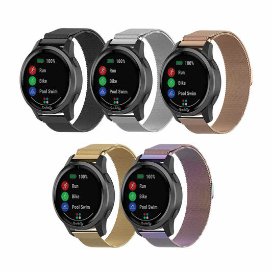 Milanese Vivoactive 3 Vivomove HR Forerunner 645 Bands Magnetic Lock (20mm)   