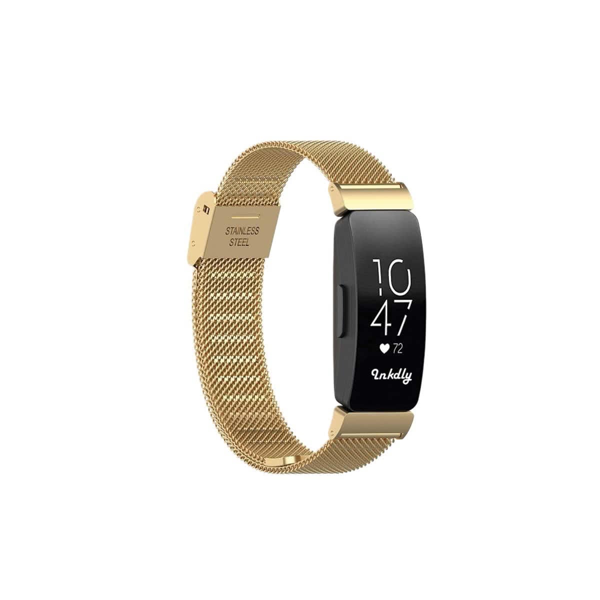Milanese Fitbit Inspire & Inspire HR Band Replacement Quick Release Gold Honour