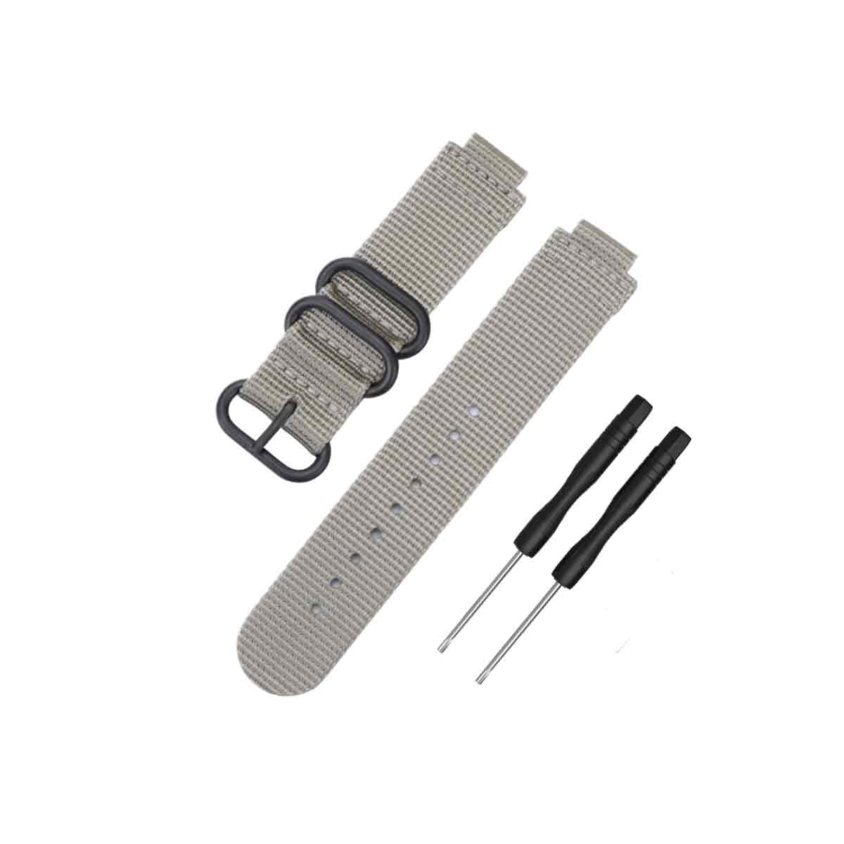 NATO Garmin Forerunner 230/235/630/220/620/735 Replacement Bands Grey