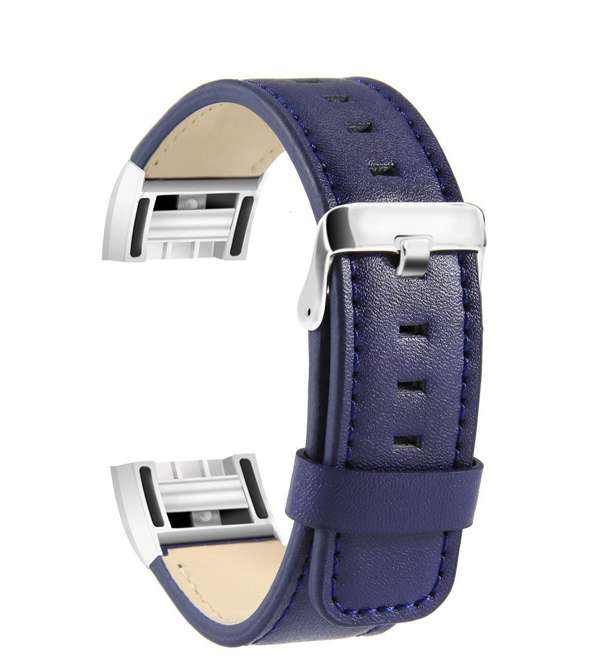 Leather Fitbit Charge 2 Band Replacement Strap with Stainless Buckle