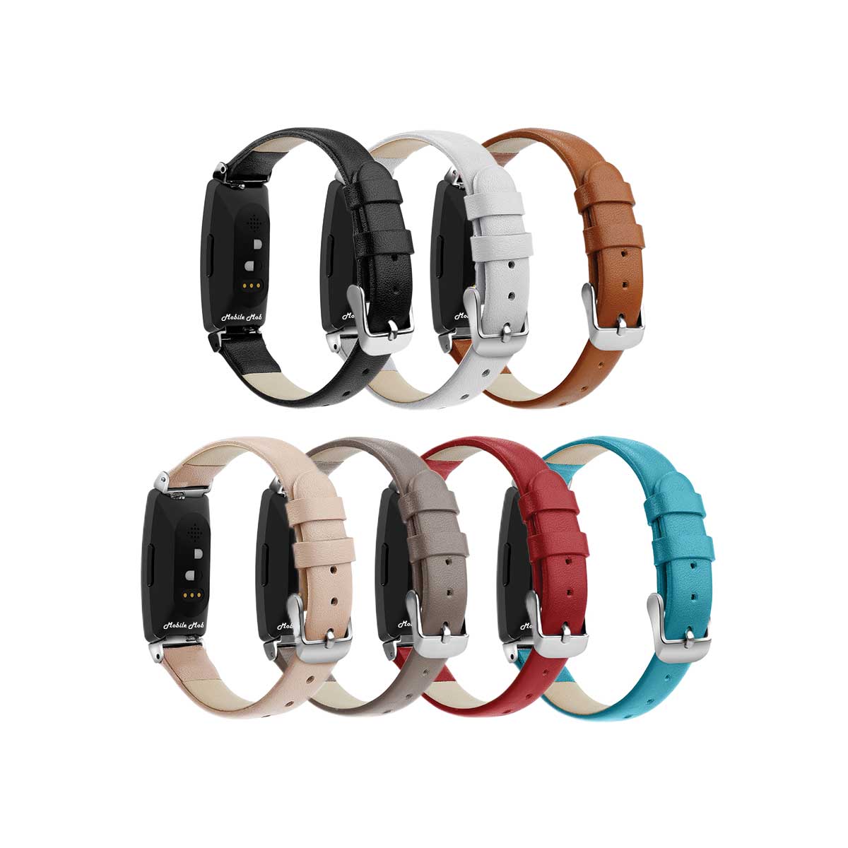 Premium Leather Replacement Bands for Fitbit Inspire HR – Mobile Mob
