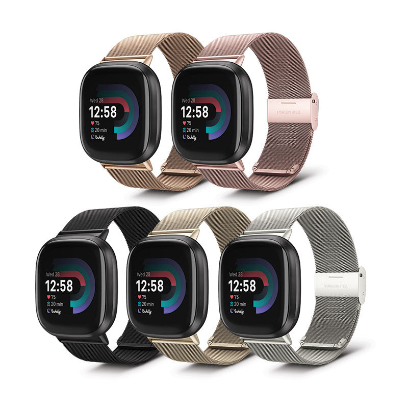 Milanese Quick Release Band for Fitbit Versa Sense – Mobile Mob