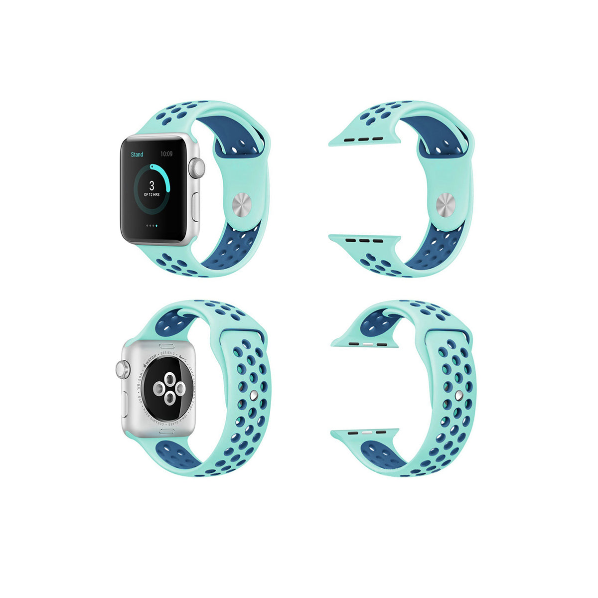 Airvent Apple Watch Bands Replacement Strap 38MM/40MM/41MM Teal + Navy Vents