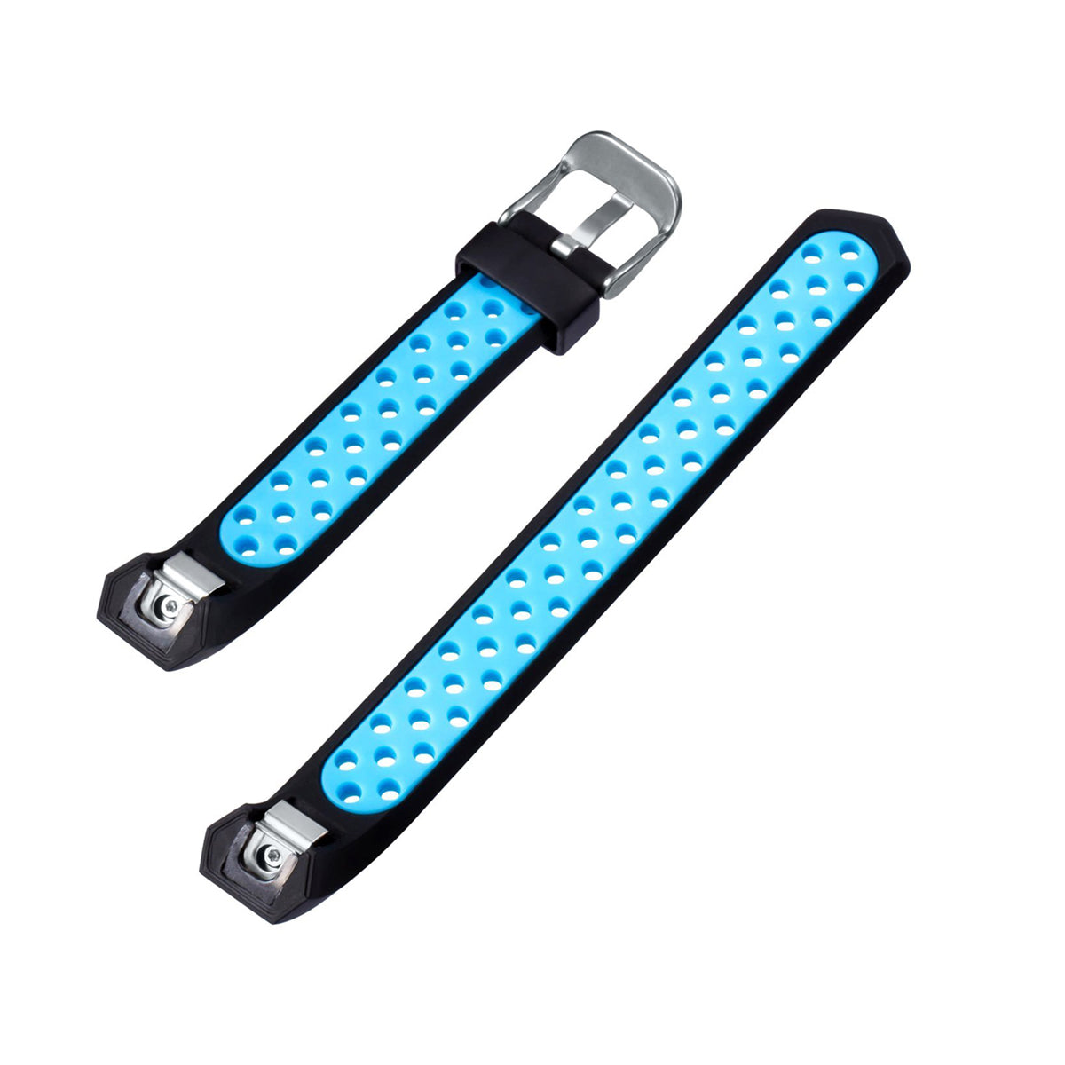 Airvent Fitbit Alta & HR Bands Replacement Strap with Buckle Black + Blue Vents