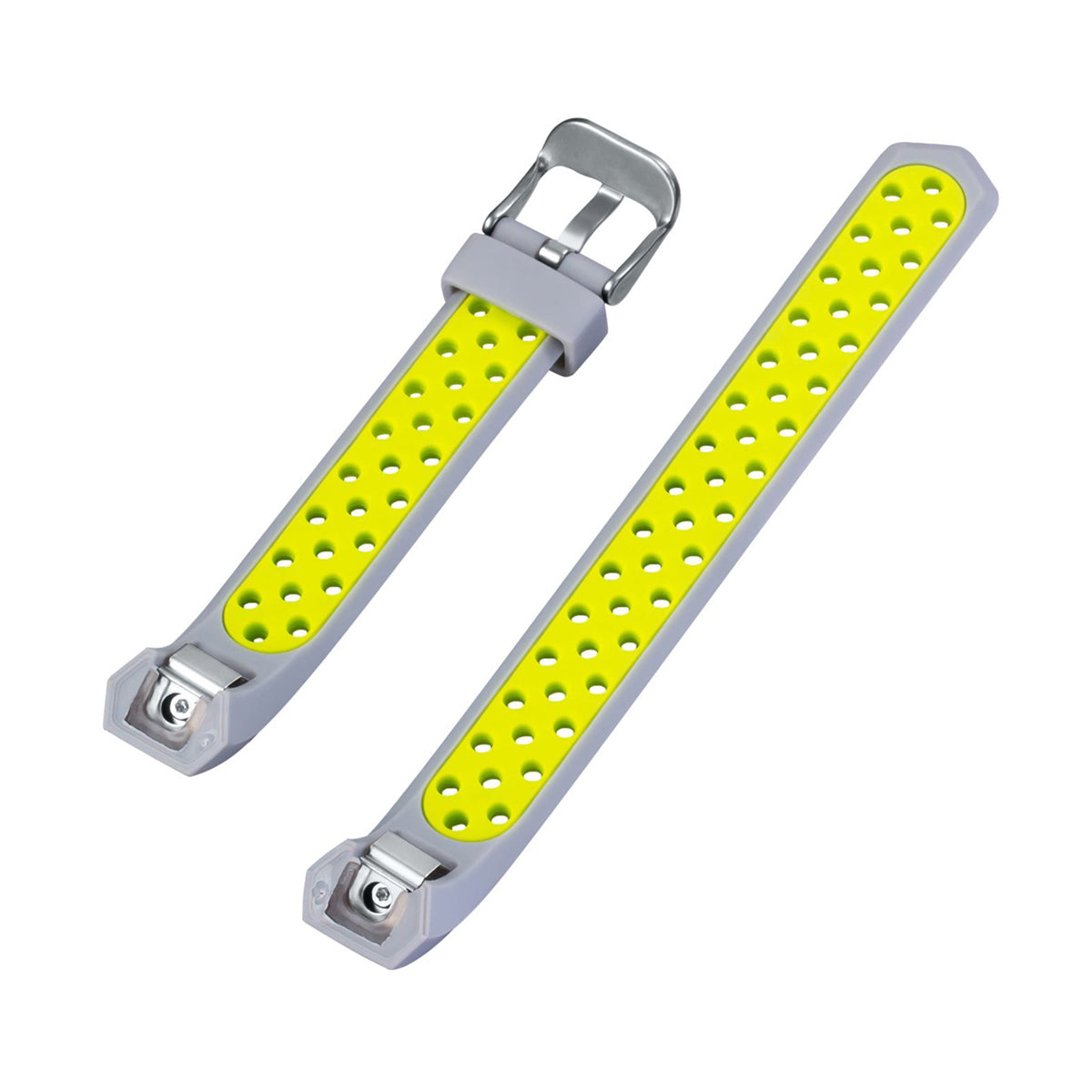 Airvent Fitbit Alta & HR Bands Replacement Strap with Buckle Grey + Yellow Vents