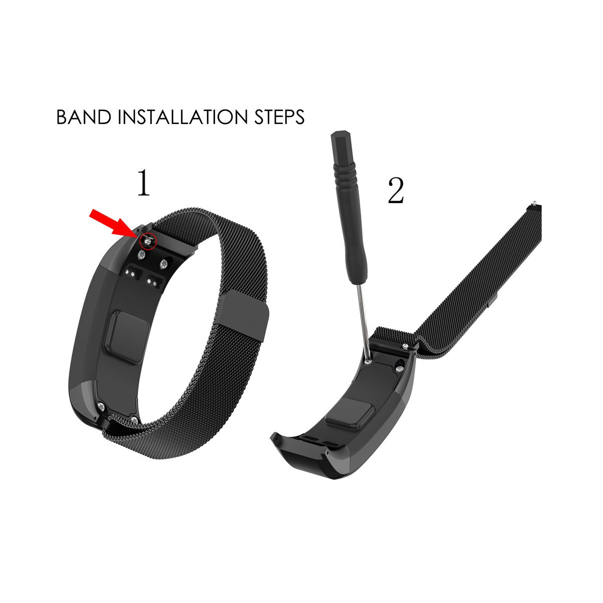 Milanese Garmin Vivosmart HR Band Replacement Magnetic Lock